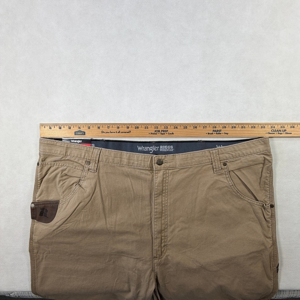 NEW Wrangler Riggs Workwear Mens 46x30 Utility Straight Leg Pants Tan 103W031EW - Picture 3 of 13